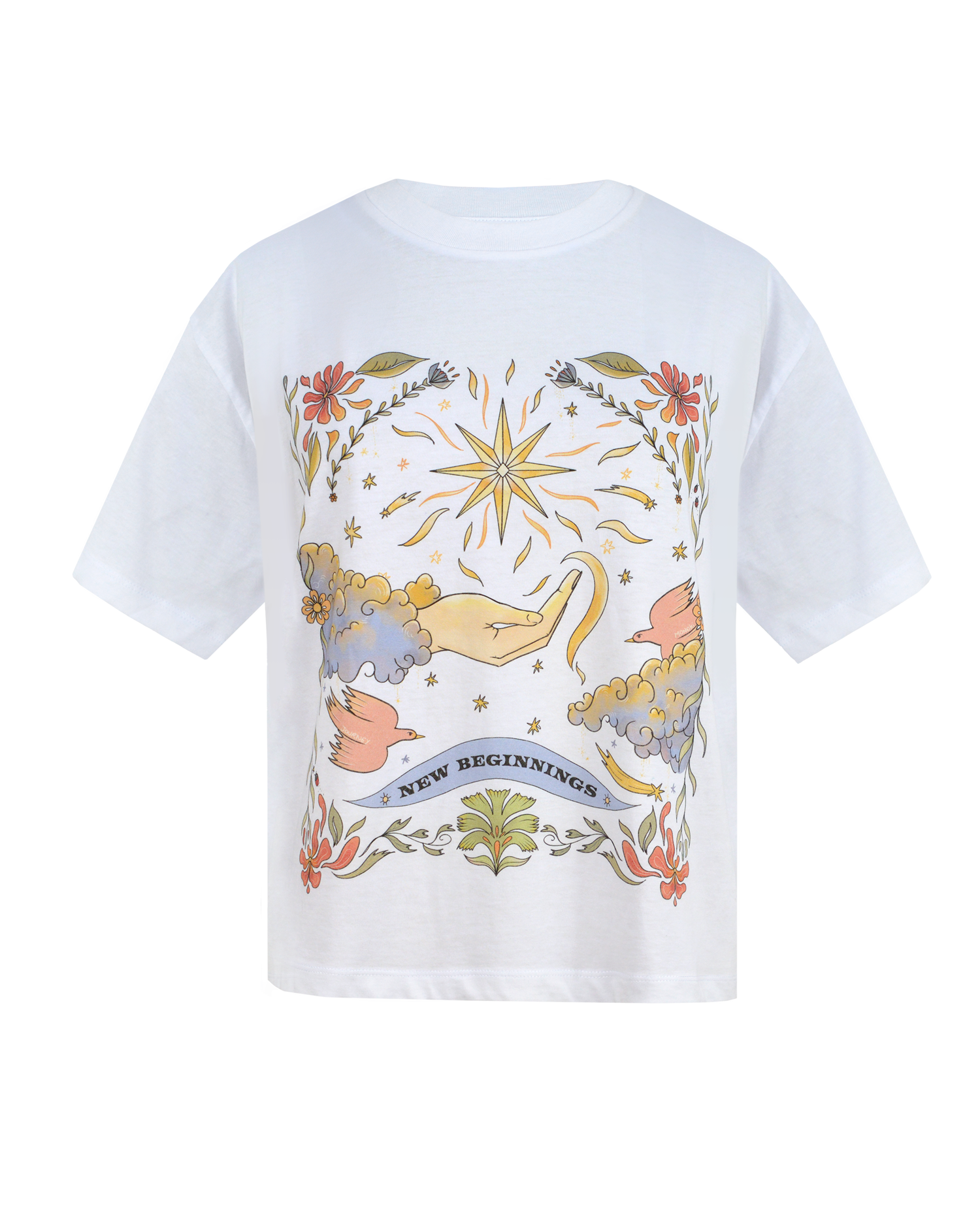 NEW BEGINNINGS TEE - WHITE