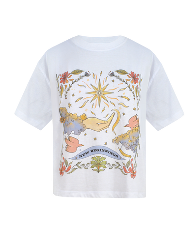 NEW BEGINNINGS TEE - WHITE