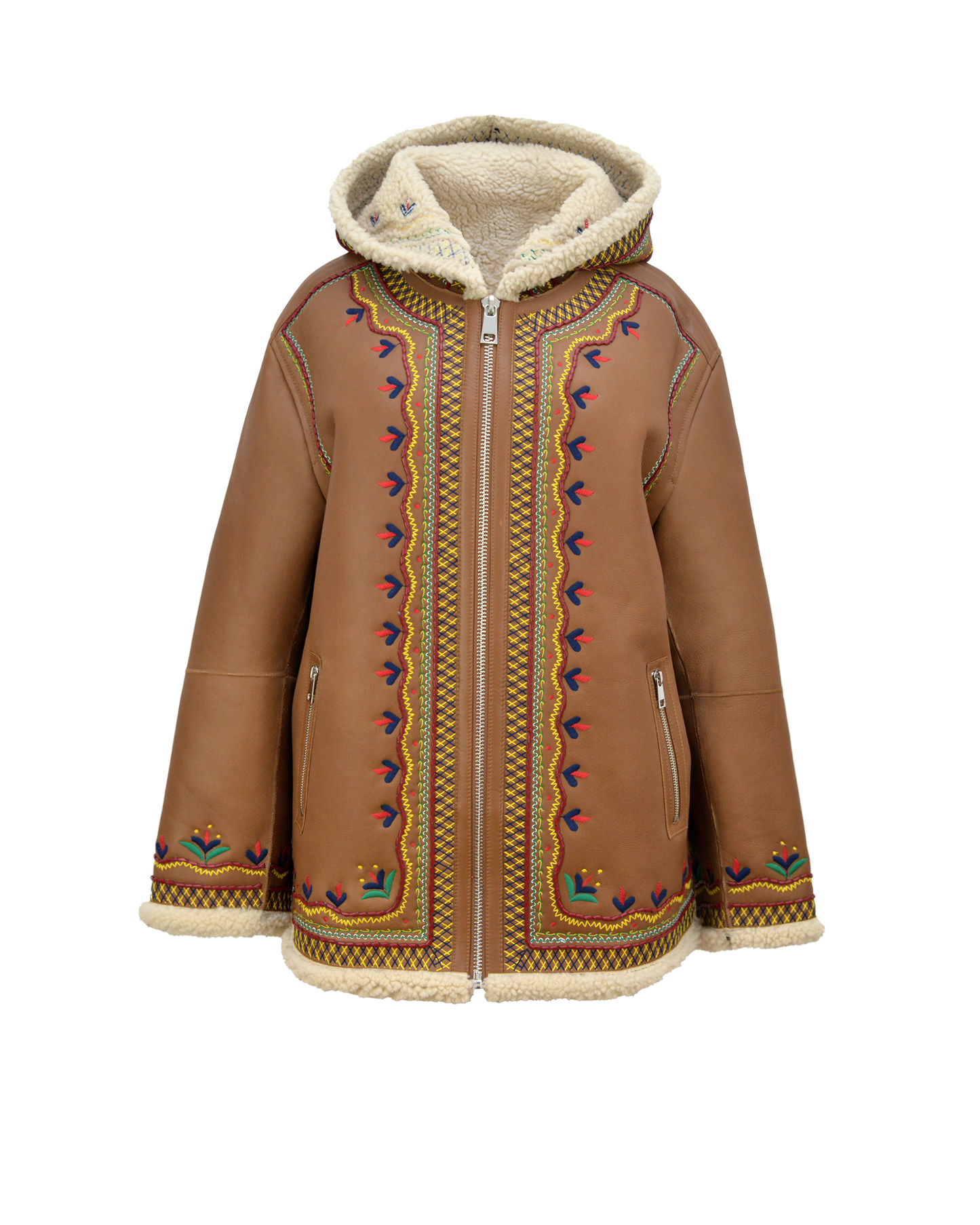 MAVERICK JACKET LONG - CAMEL