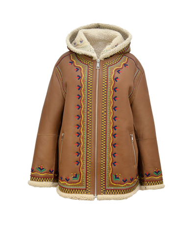MAVERICK JACKET LONG - CAMEL