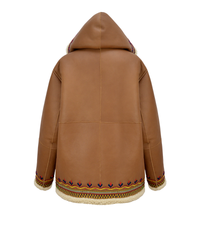MAVERICK JACKET LONG - CAMEL