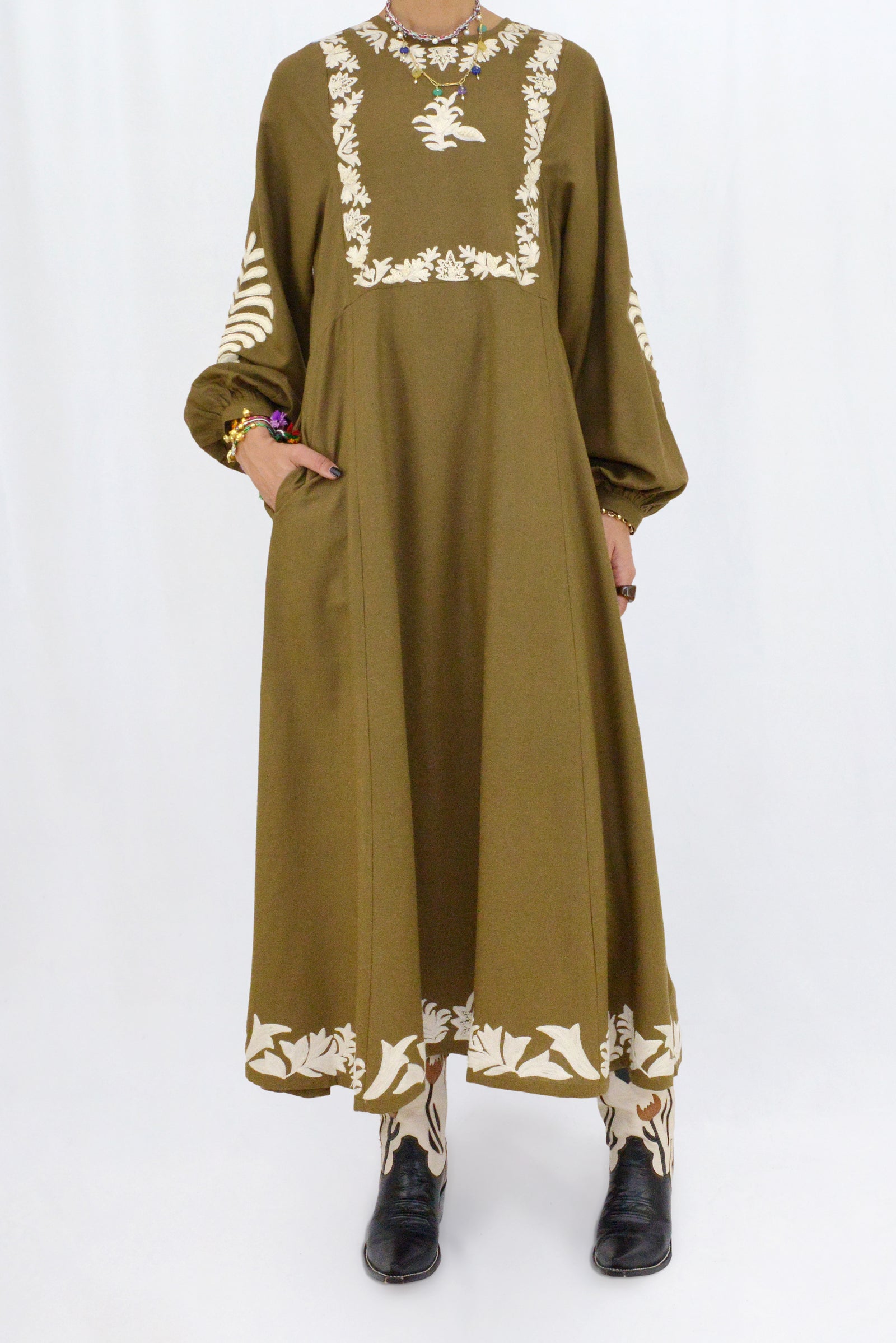 MACHA DRESS - KHAKI