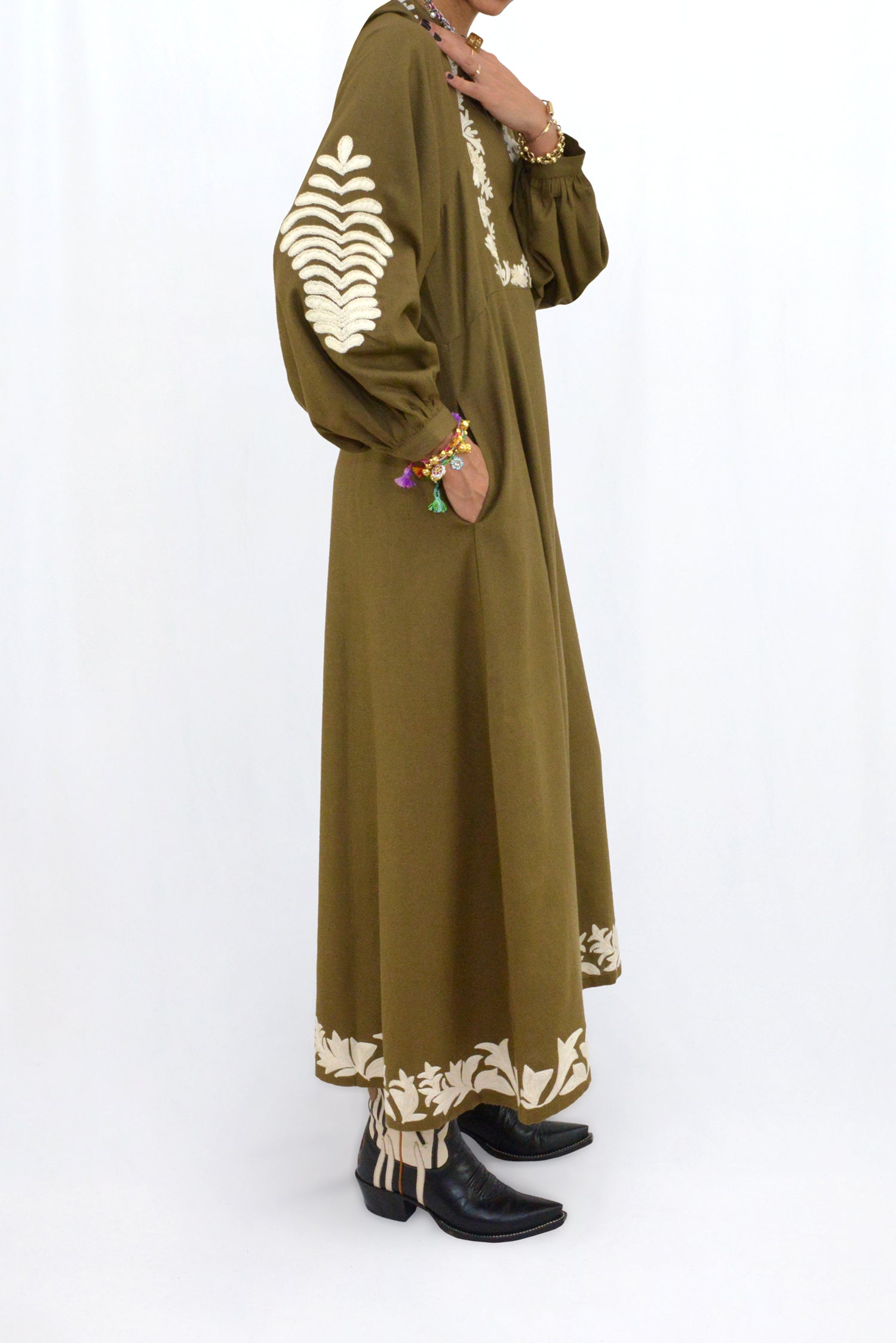 MACHA DRESS - KHAKI