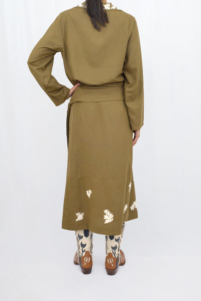 MACHA SKIRT - KHAKI