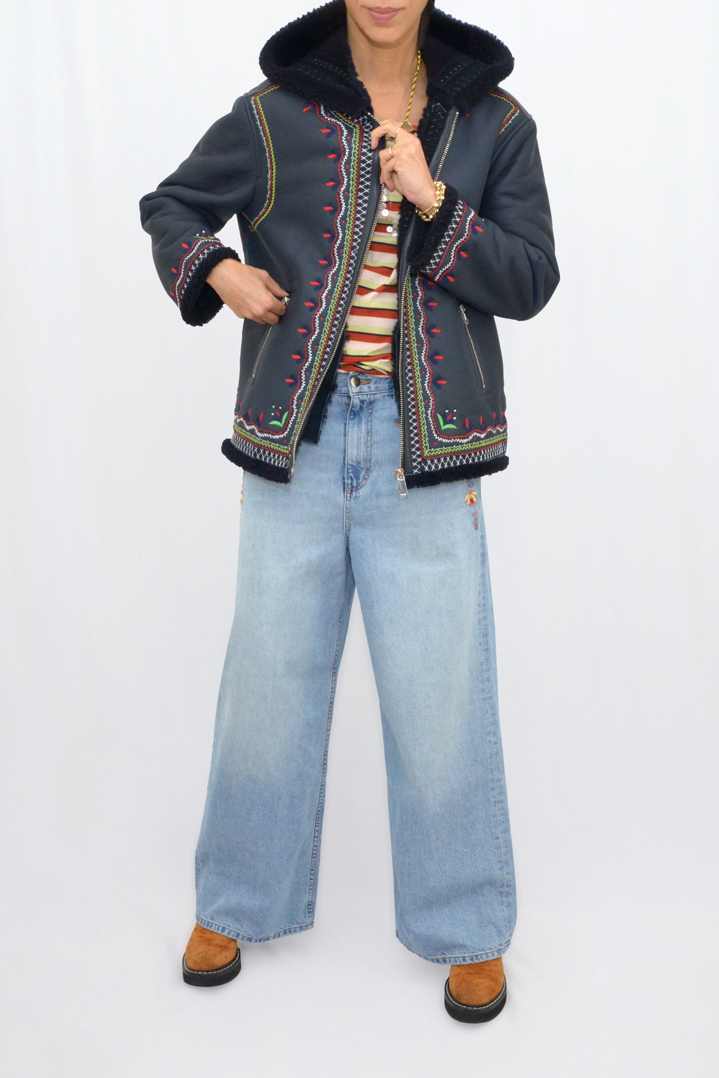 MAVERICK JACKET LONG - NAVY