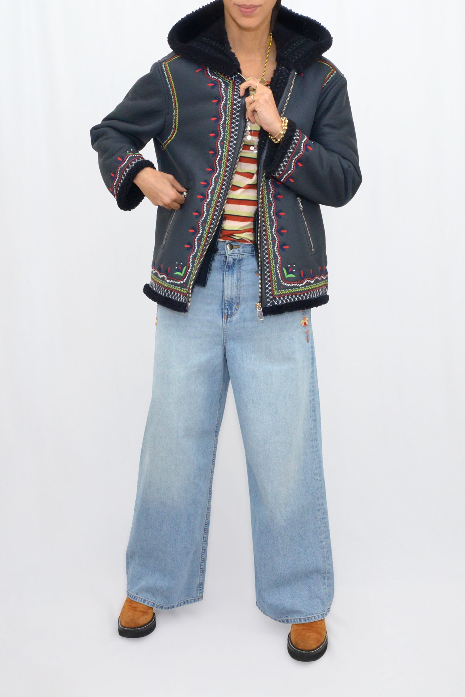 MAVERICK JACKET LONG - NAVY