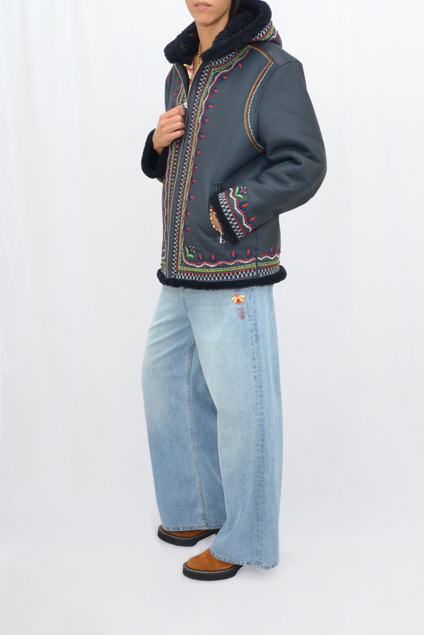 MAVERICK JACKET LONG - NAVY