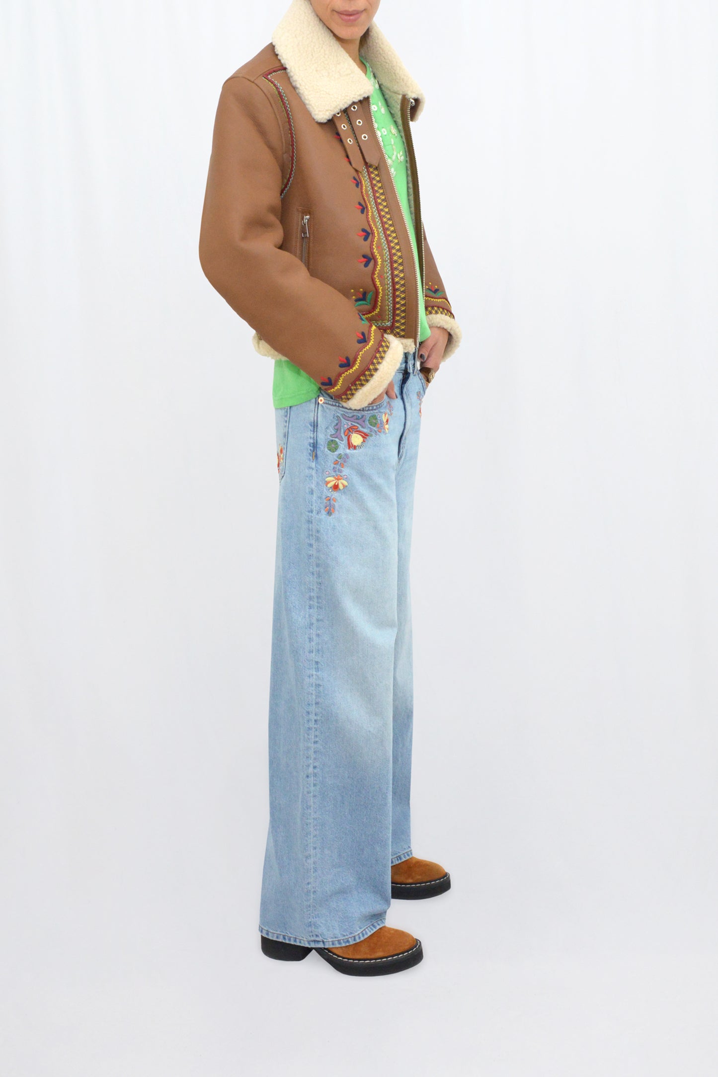 MAVERICK SHORT JACKET - CAMEL