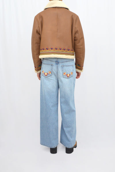 MAVERICK SHORT JACKET - CAMEL