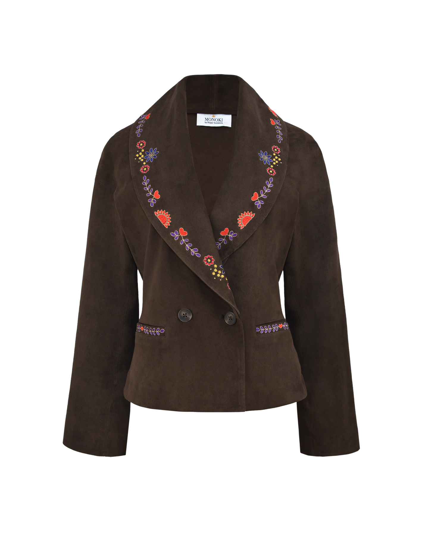 WILD BAR SUEDE JACKET - DARK BROWN