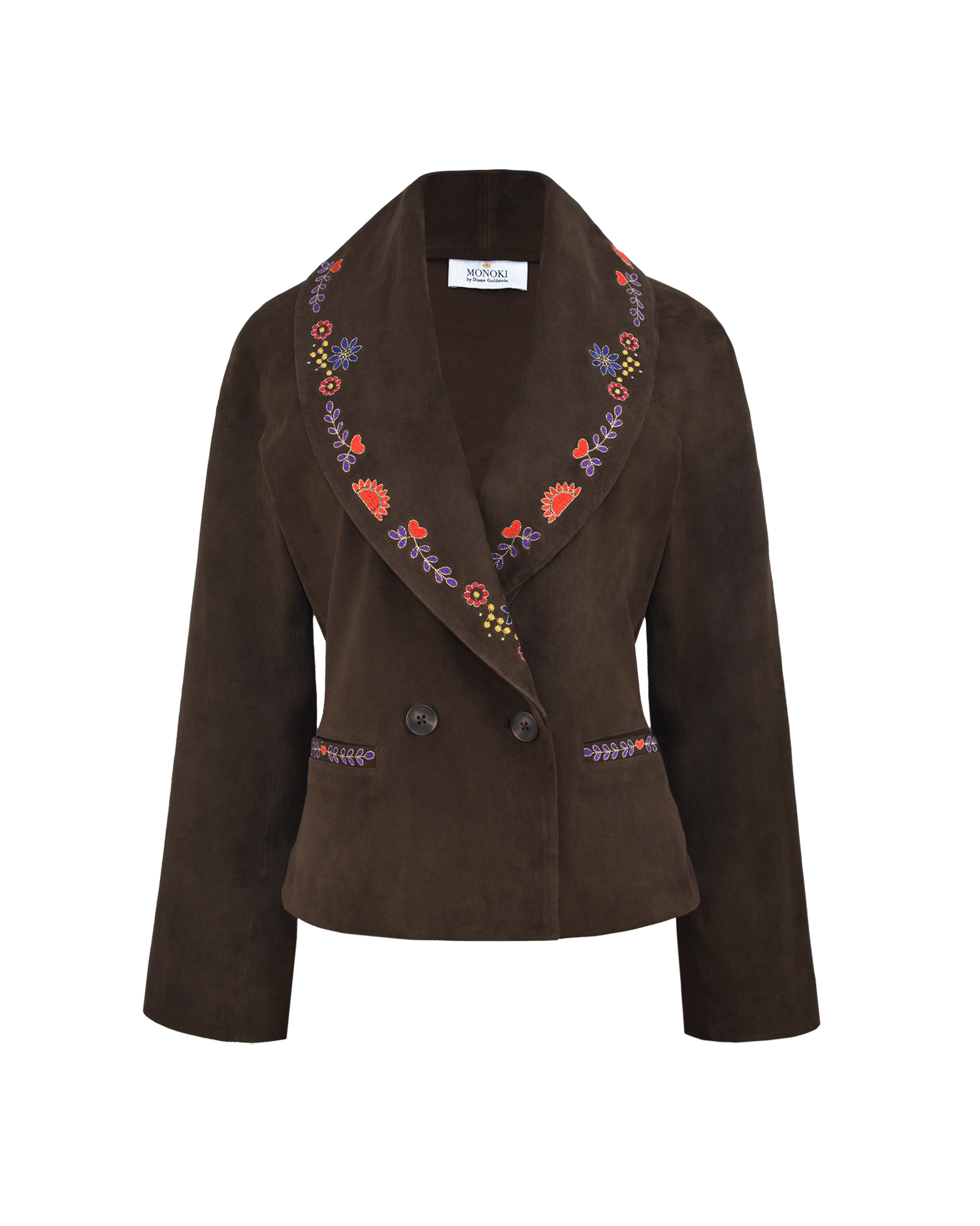 WILD BAR SUEDE JACKET - DARK BROWN