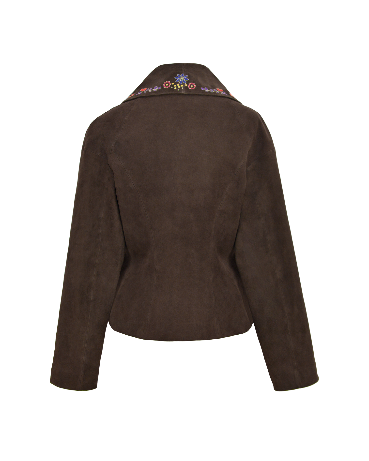 WILD BAR SUEDE JACKET - DARK BROWN