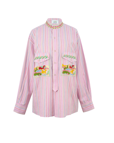 EMPOWER SHIRT - PINK STRIPES