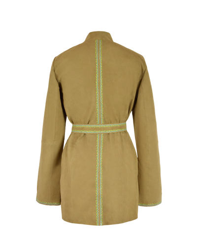 WILD SUEDE JACKET - OLIVE