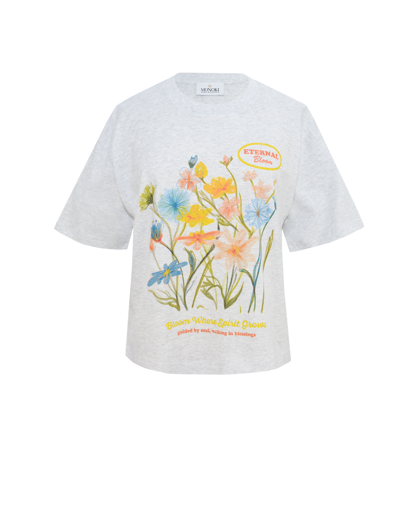 ETERNAL BLOOM TEE - GREY