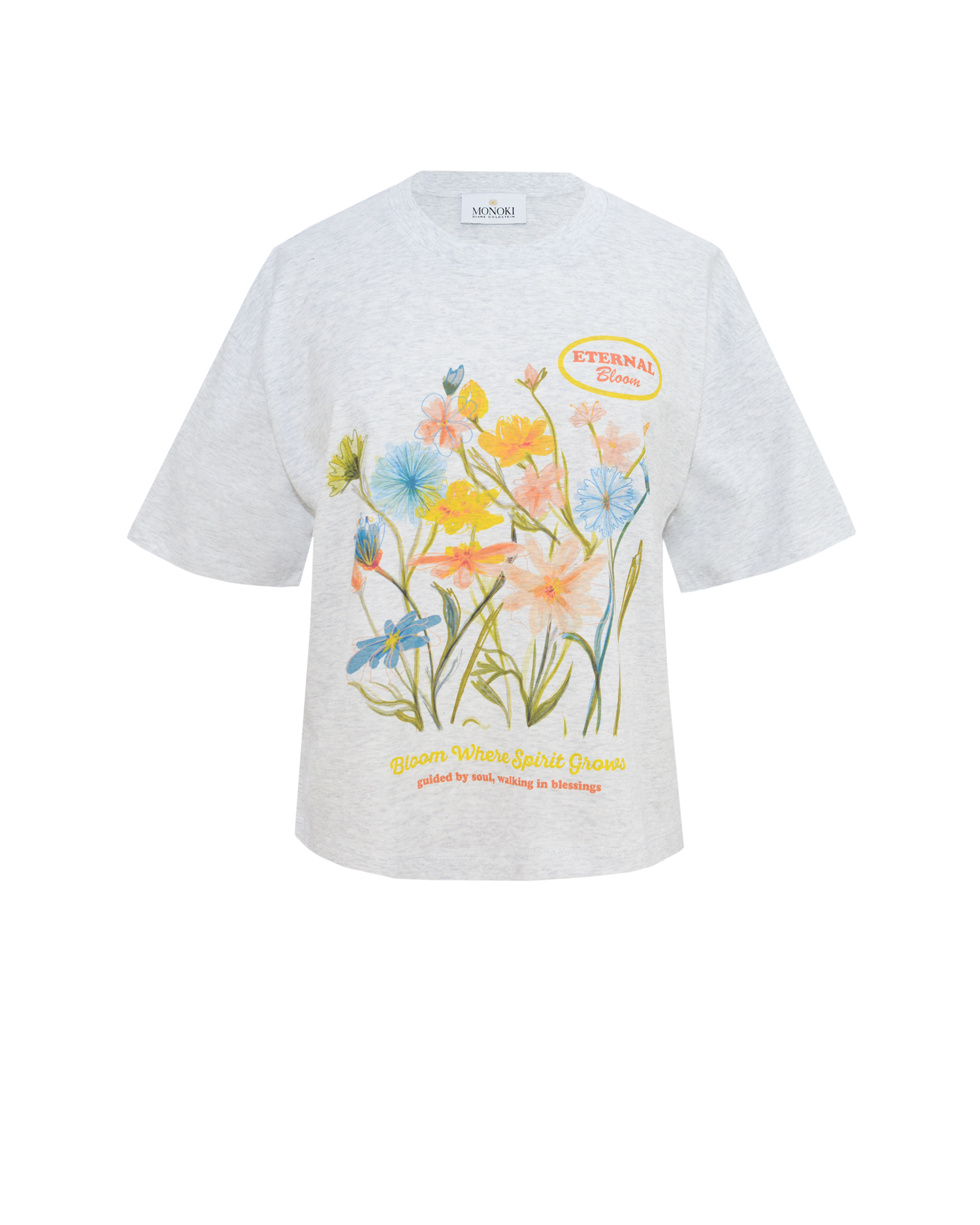 ETERNAL BLOOM TEE - GREY