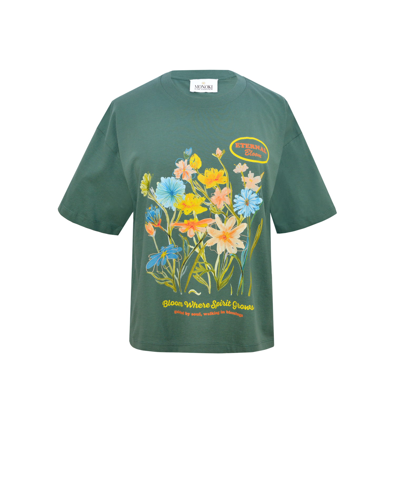 ETERNAL BLOOM TEE - KHAKI