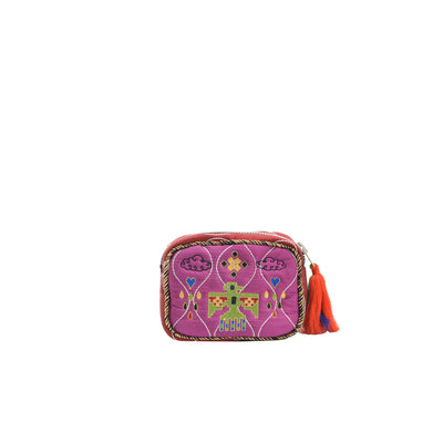BABY POUCH LOVE IS MEDECINE - BABY PINK & RASPBERRY