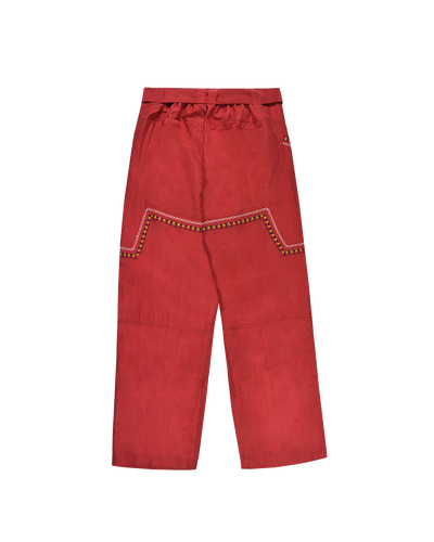 BHUTAN SILK BURGUNDY PANTS