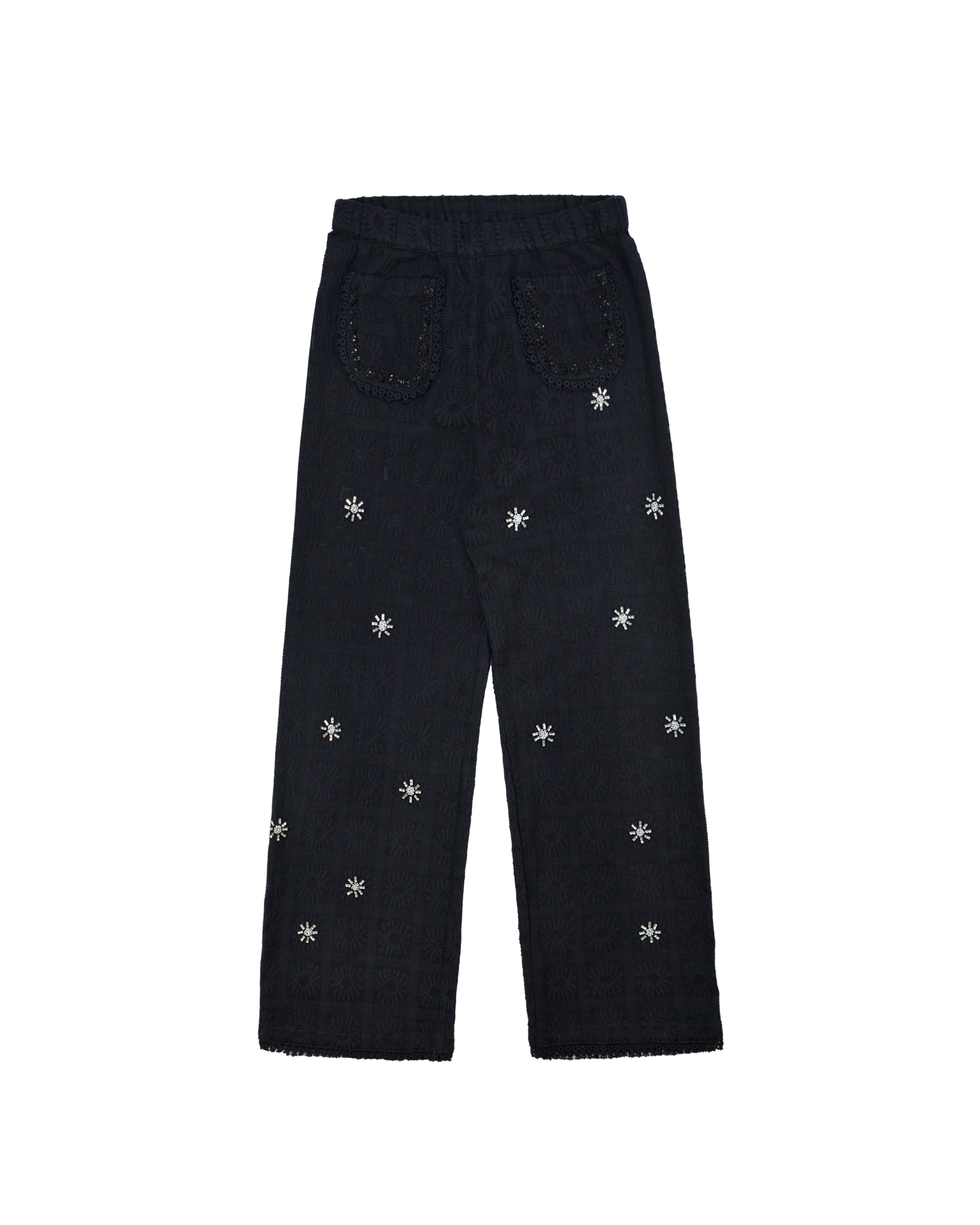 CRYSTAL PANTS - BLACK