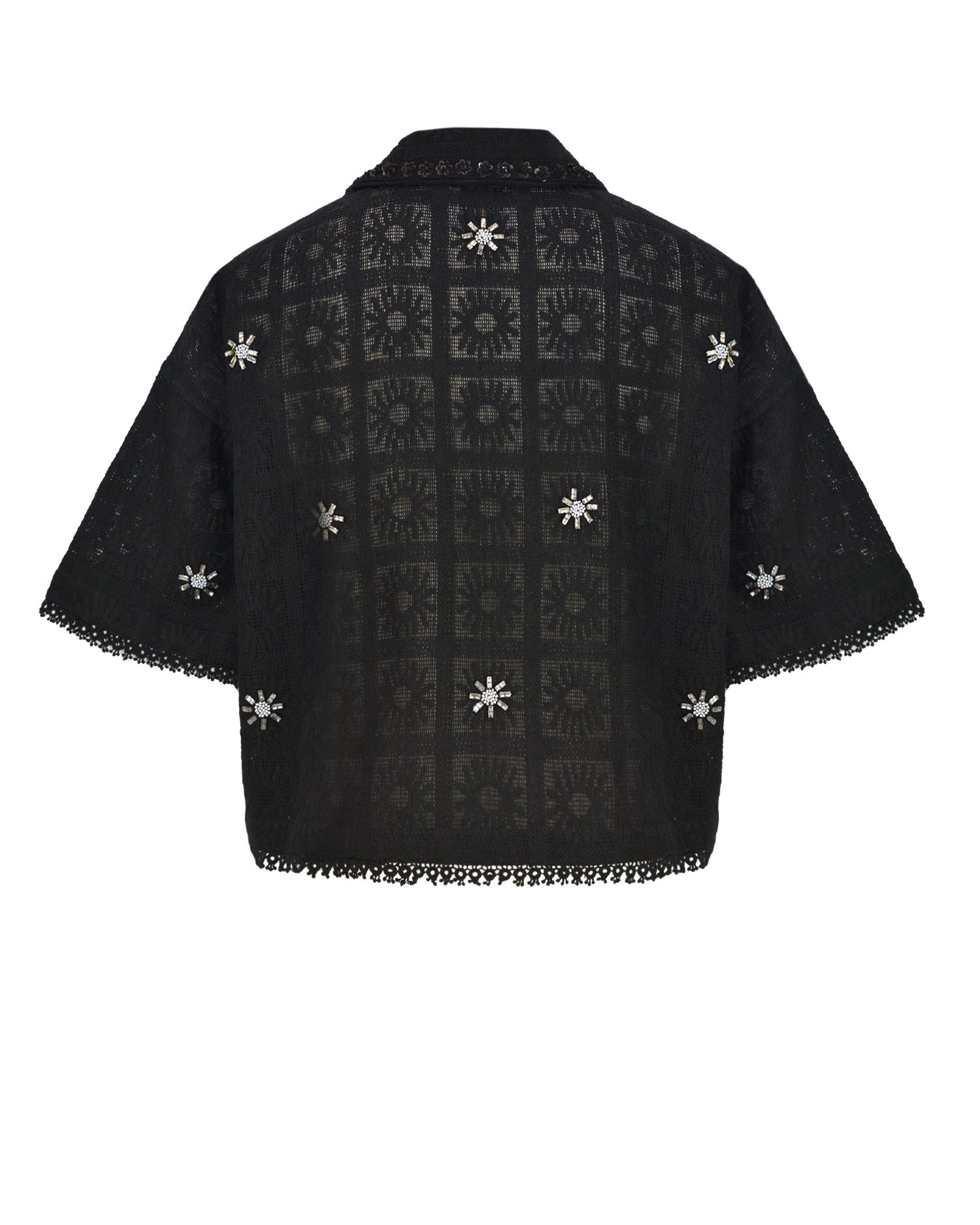 CRYSTAL SHIRT - BLACK