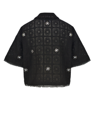 CRYSTAL SHIRT - BLACK