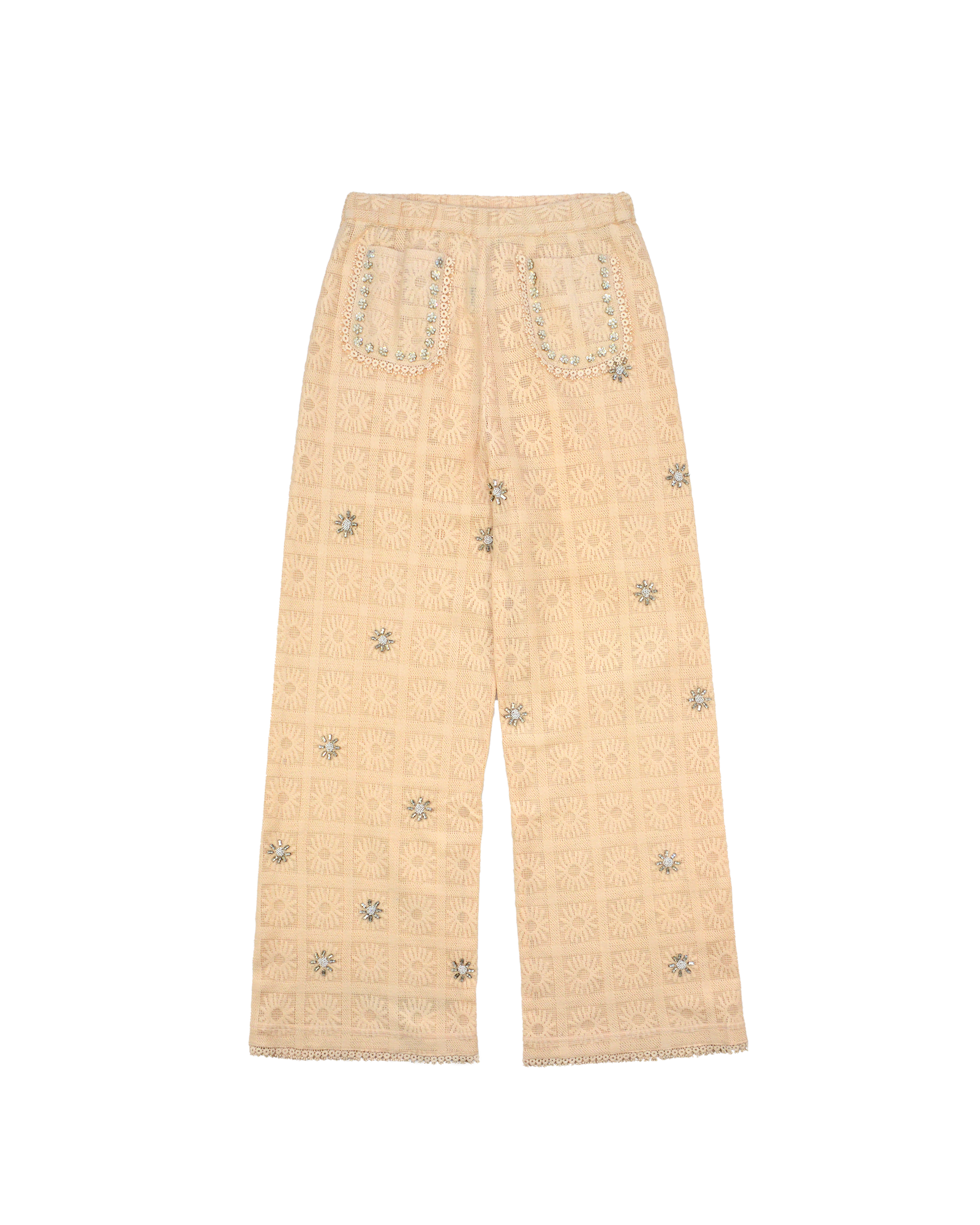 CRYSTAL PANTS - NUDE