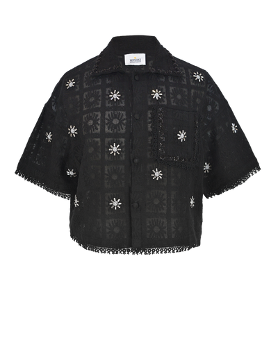 CRYSTAL SHIRT - BLACK