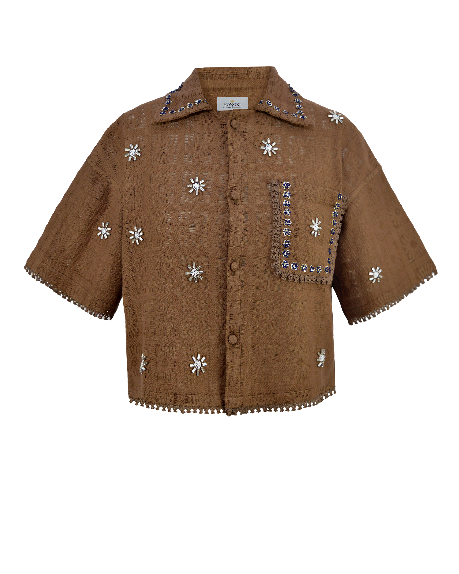 CRYSTAL SHIRT - BROWN