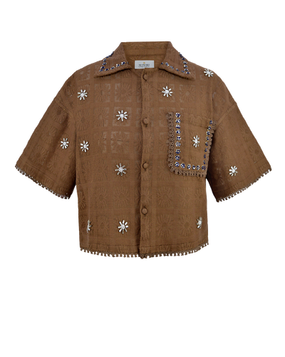 CRYSTAL SHIRT - BROWN