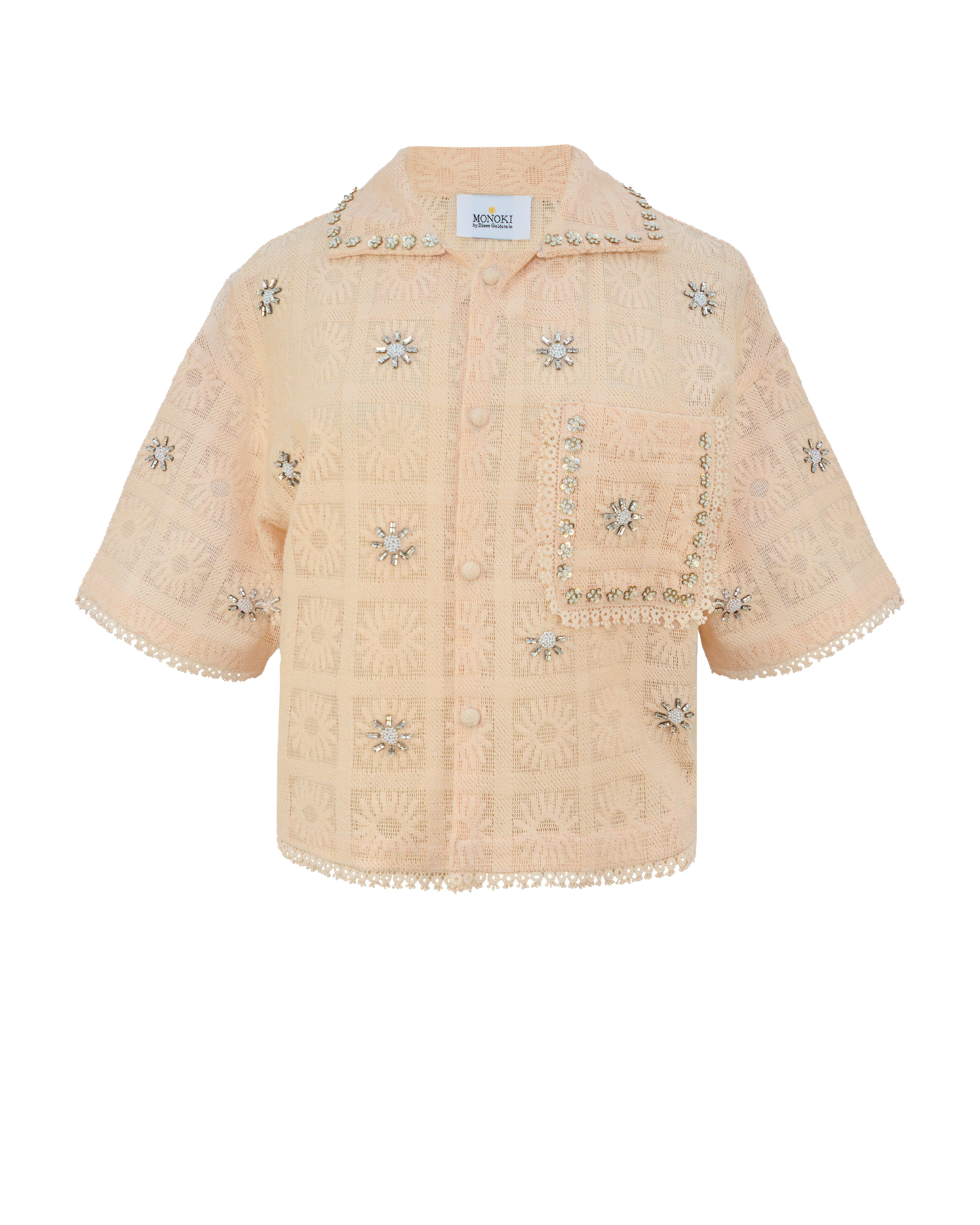 CRYSTAL SHIRT - NUDE