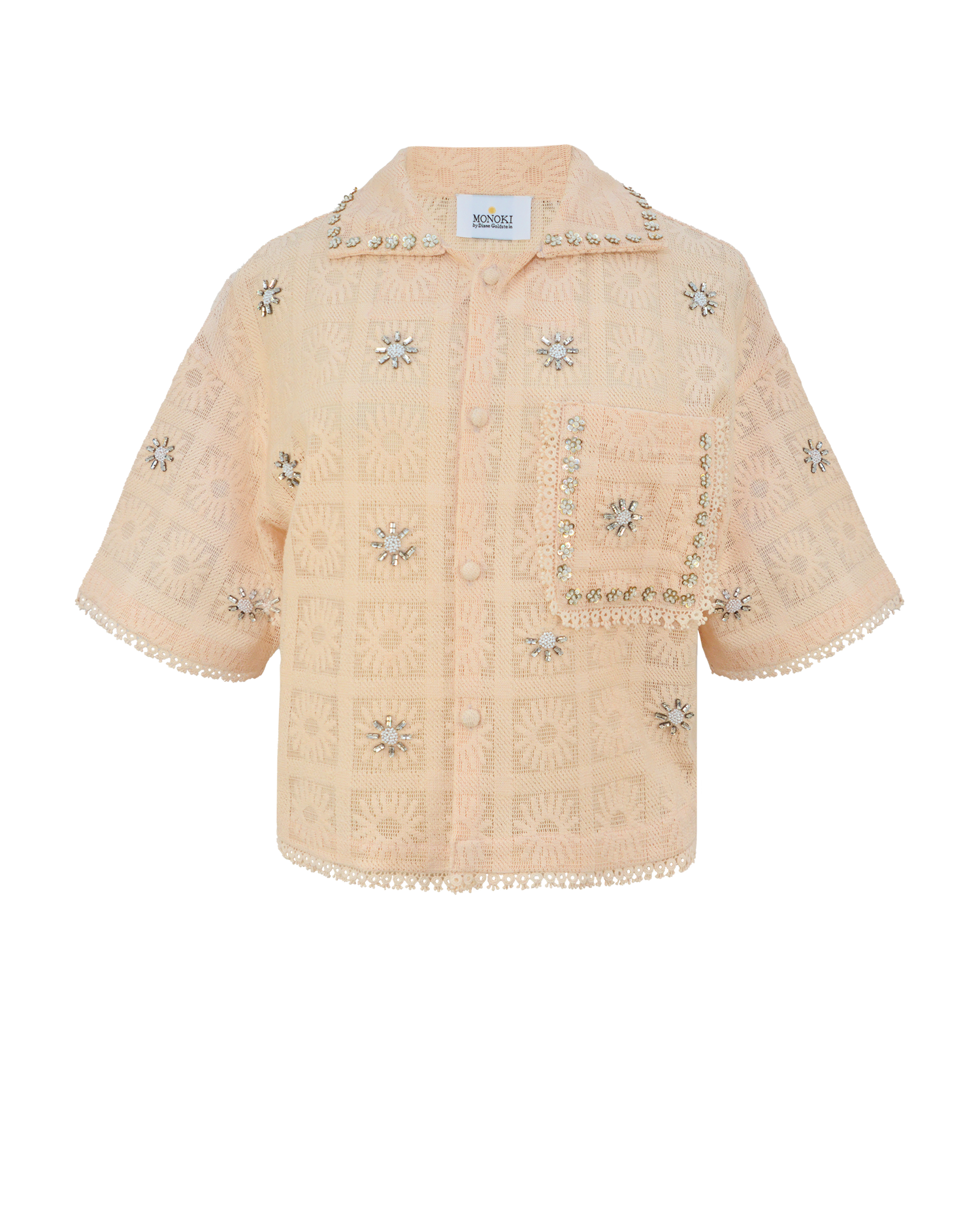 CRYSTAL SHIRT - NUDE