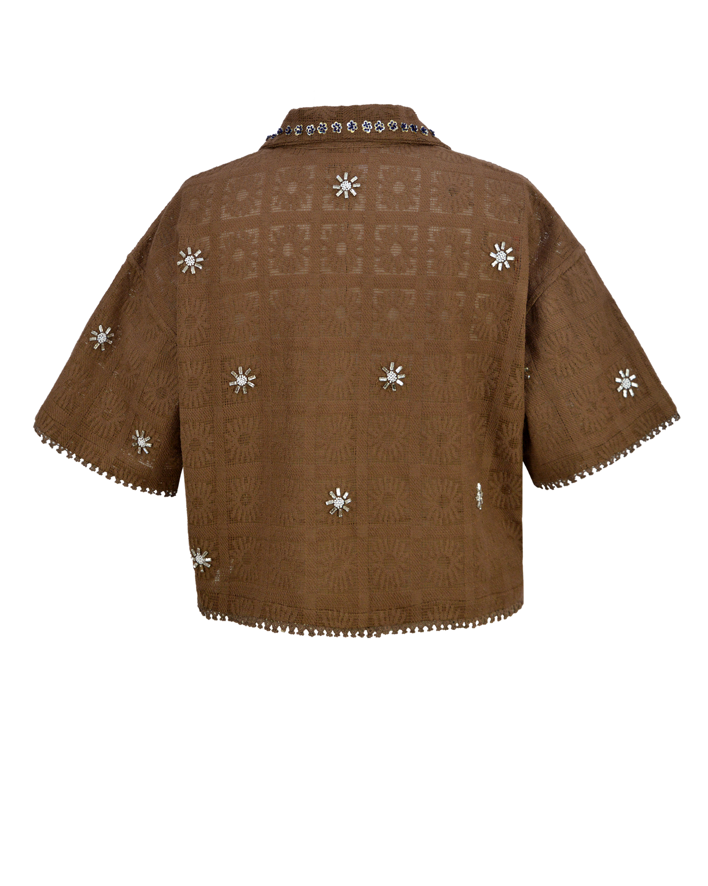 CRYSTAL SHIRT - BROWN