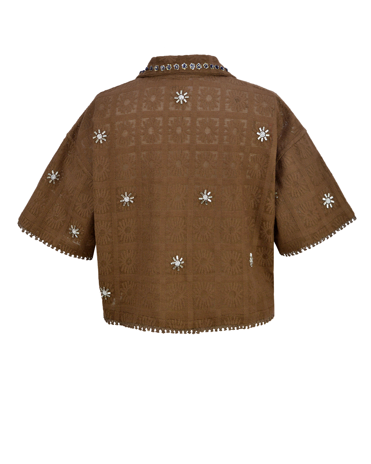 CRYSTAL SHIRT - BROWN