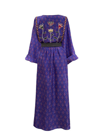 DEVA PURPLE SILK DRESS