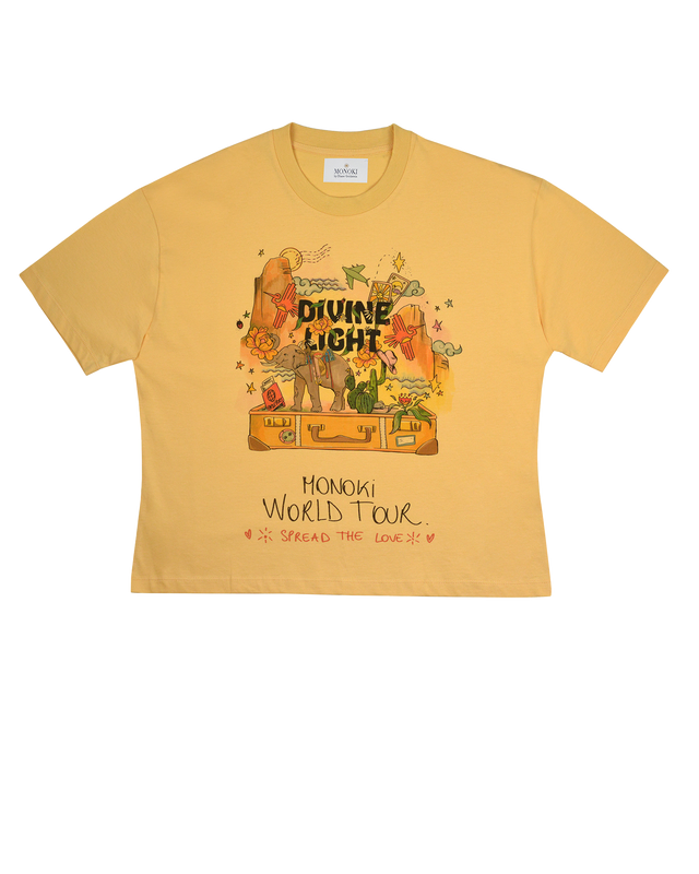 DIVINE LIGHT TEE - CORAL
