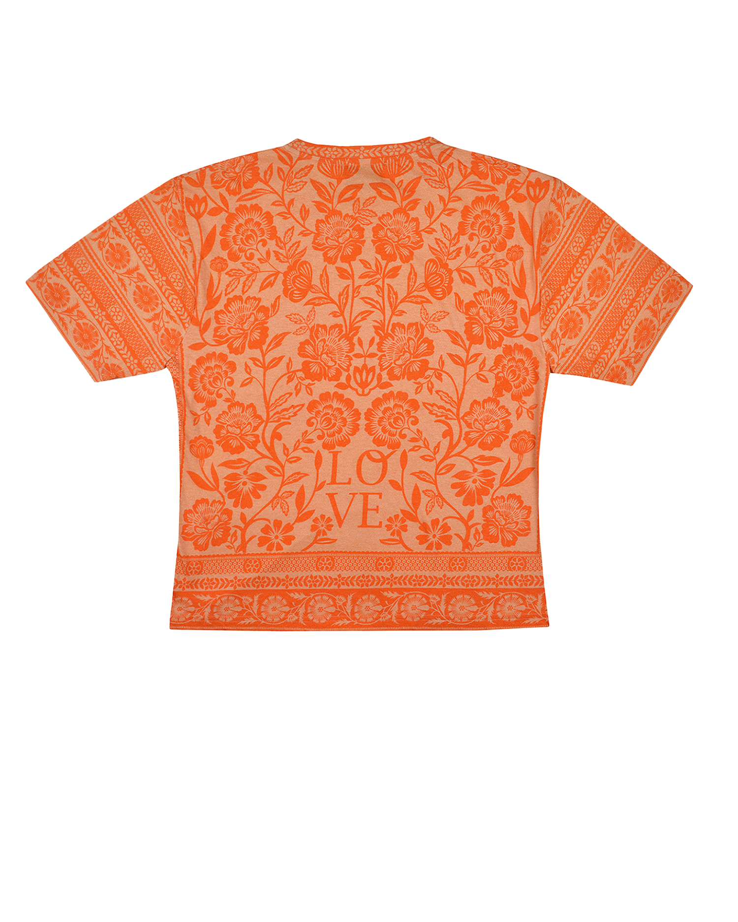 FLOWER BOMB TEE - CORAL