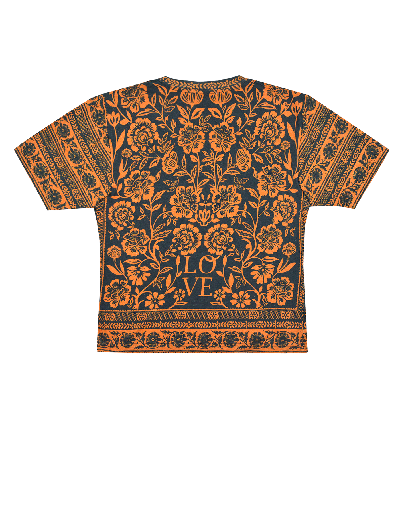 FLOWER BLOOM TEE - DARK GREEN