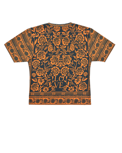 FLOWER BLOOM TEE - DARK GREEN