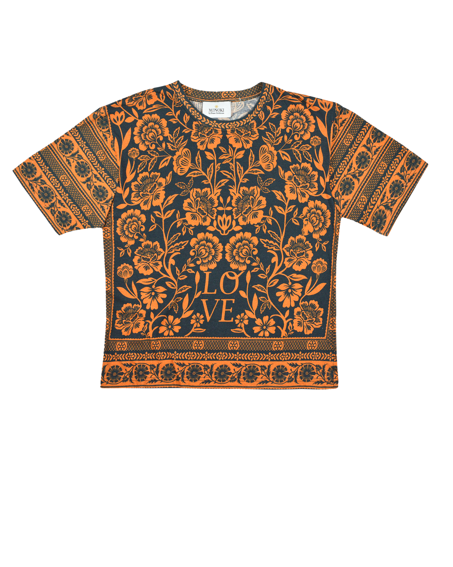 FLOWER BLOOM TEE - DARK GREEN