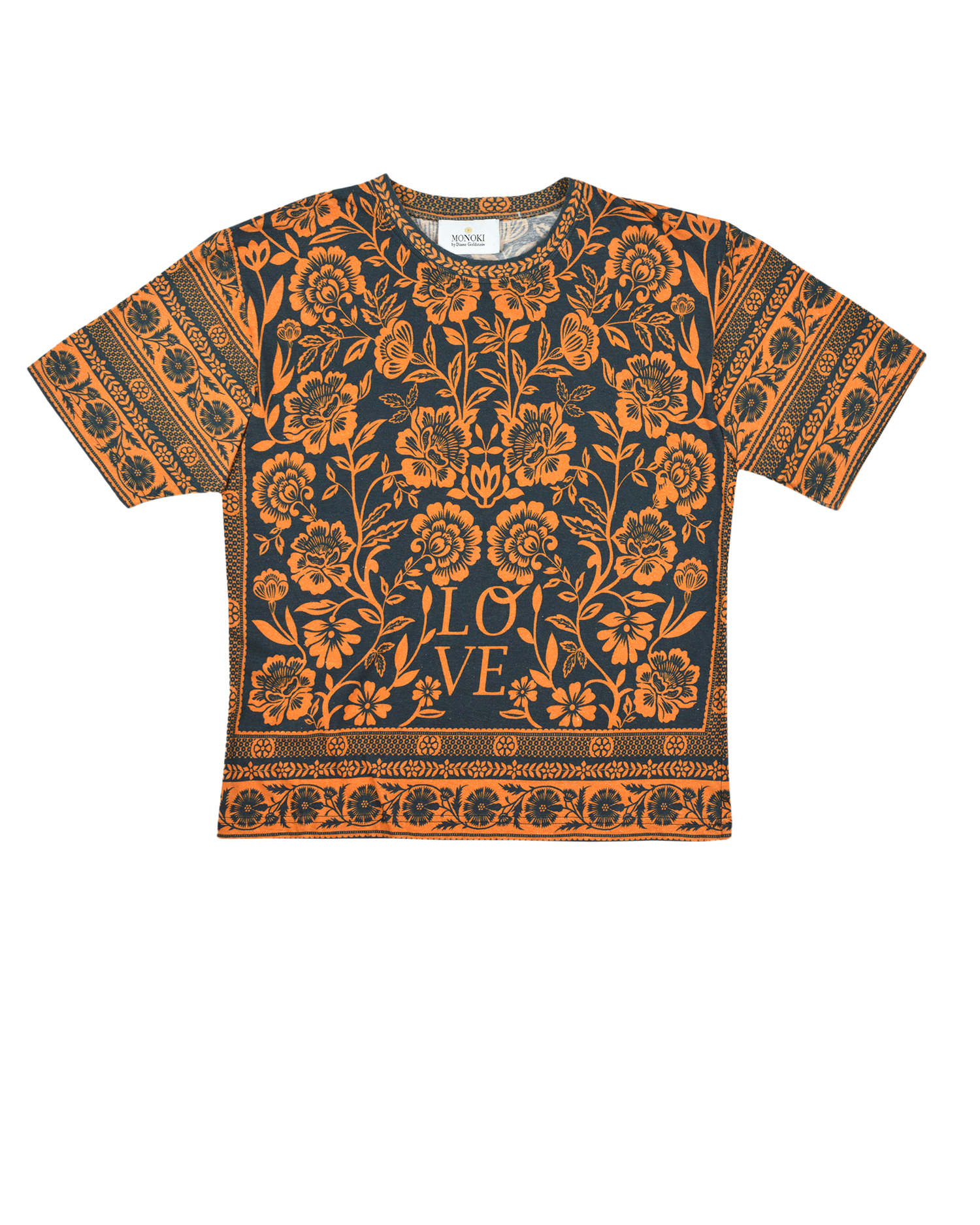 FLOWER BLOOM TEE - DARK GREEN