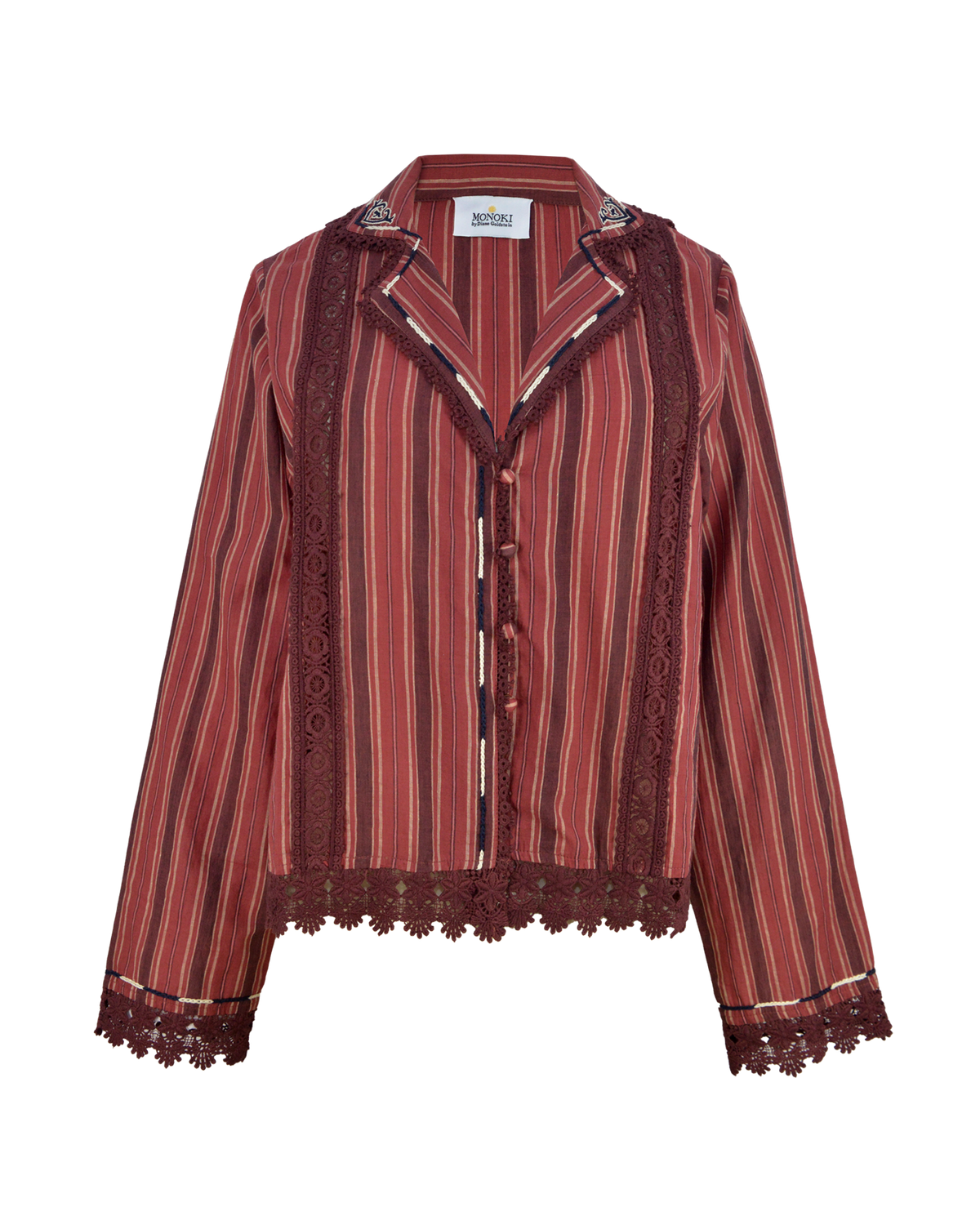 GLORIA SHIRT - BURGUNDY – Monoki