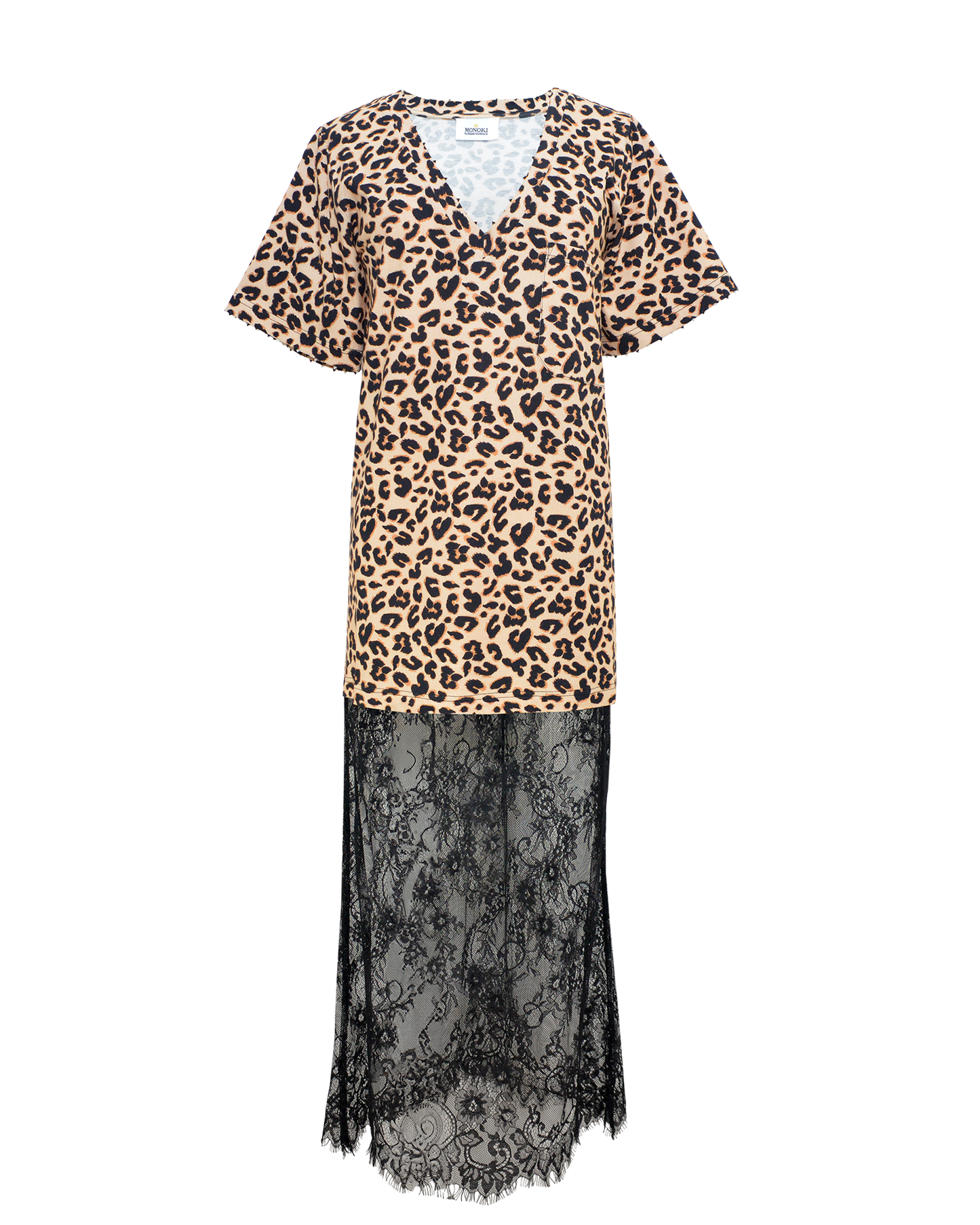 GODDESS DRESS LONG - LEO PRINT