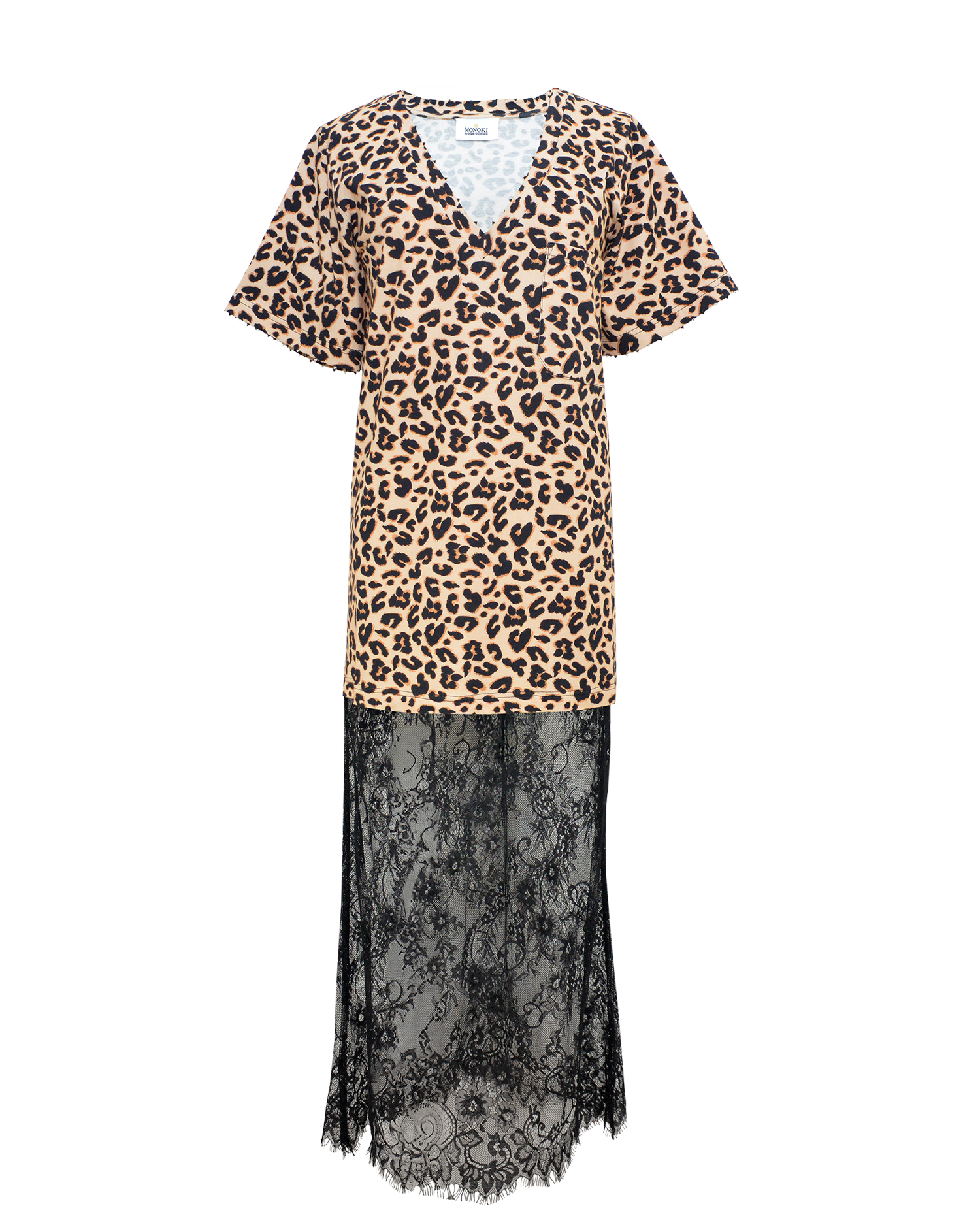 GODDESS DRESS LONG - LEO PRINT
