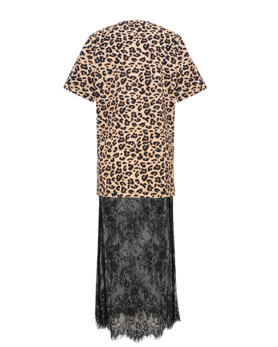 GODDESS DRESS LONG - LEO PRINT