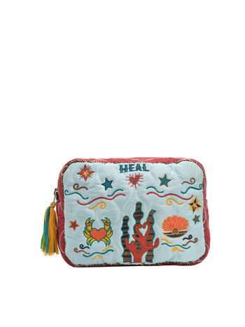 HEAL BIG POUCH - ICE BLUE & NAVY
