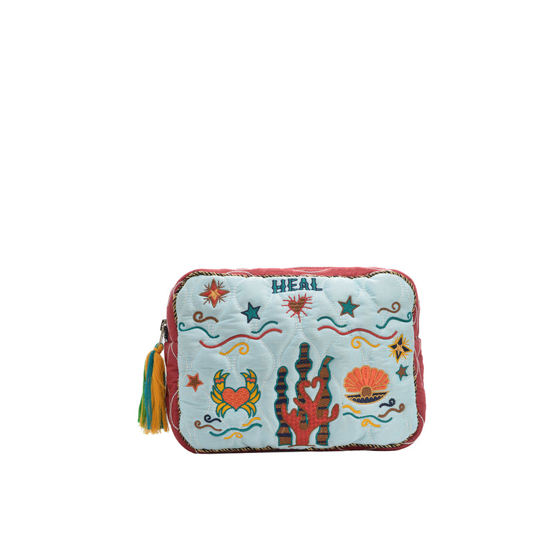 HEAL BIG POUCH - ICE BLUE & NAVY