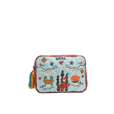 HEAL BIG POUCH - ICE BLUE & NAVY