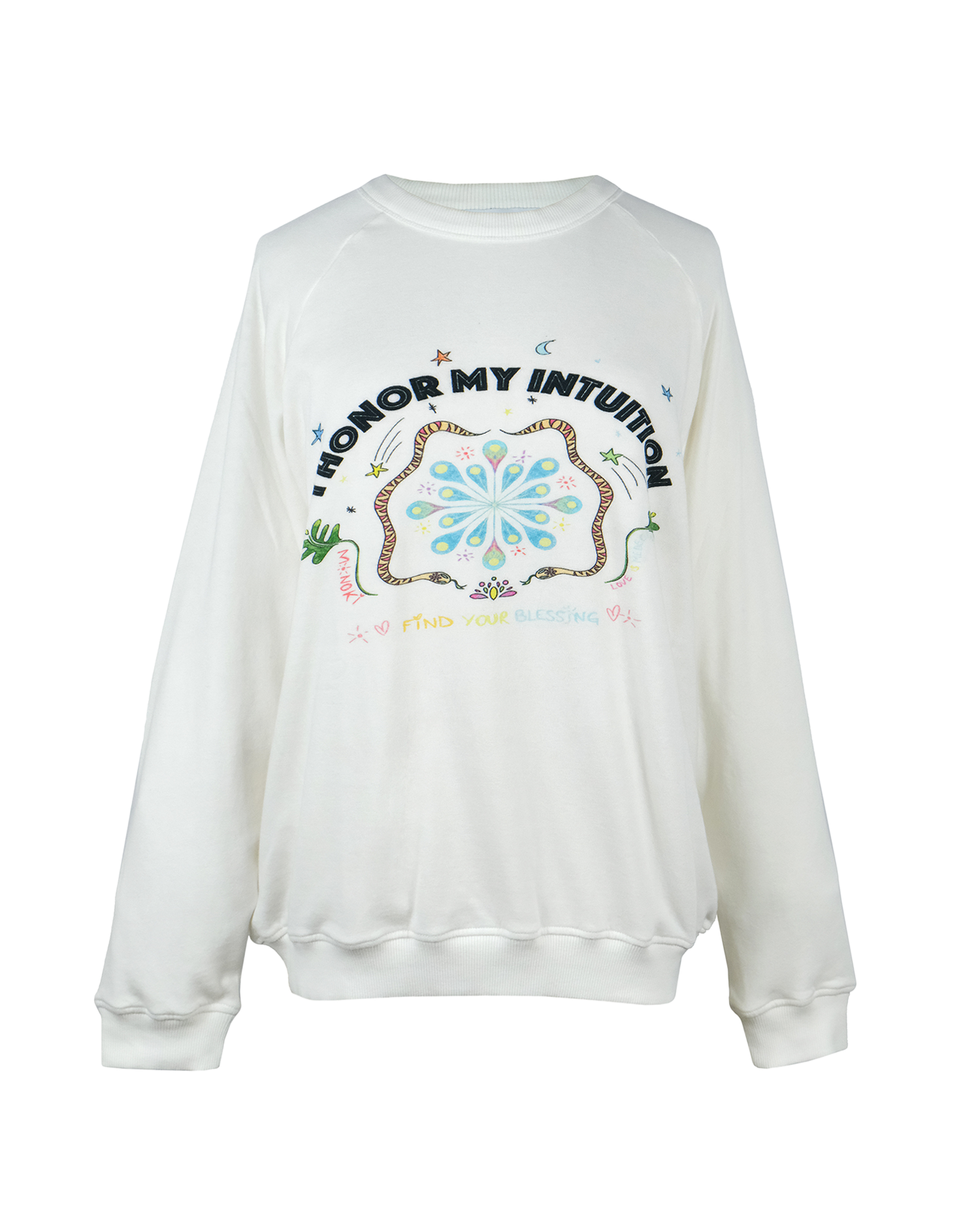 HONOR MY INTUTION SWEATSHIRT - OFF WHITE