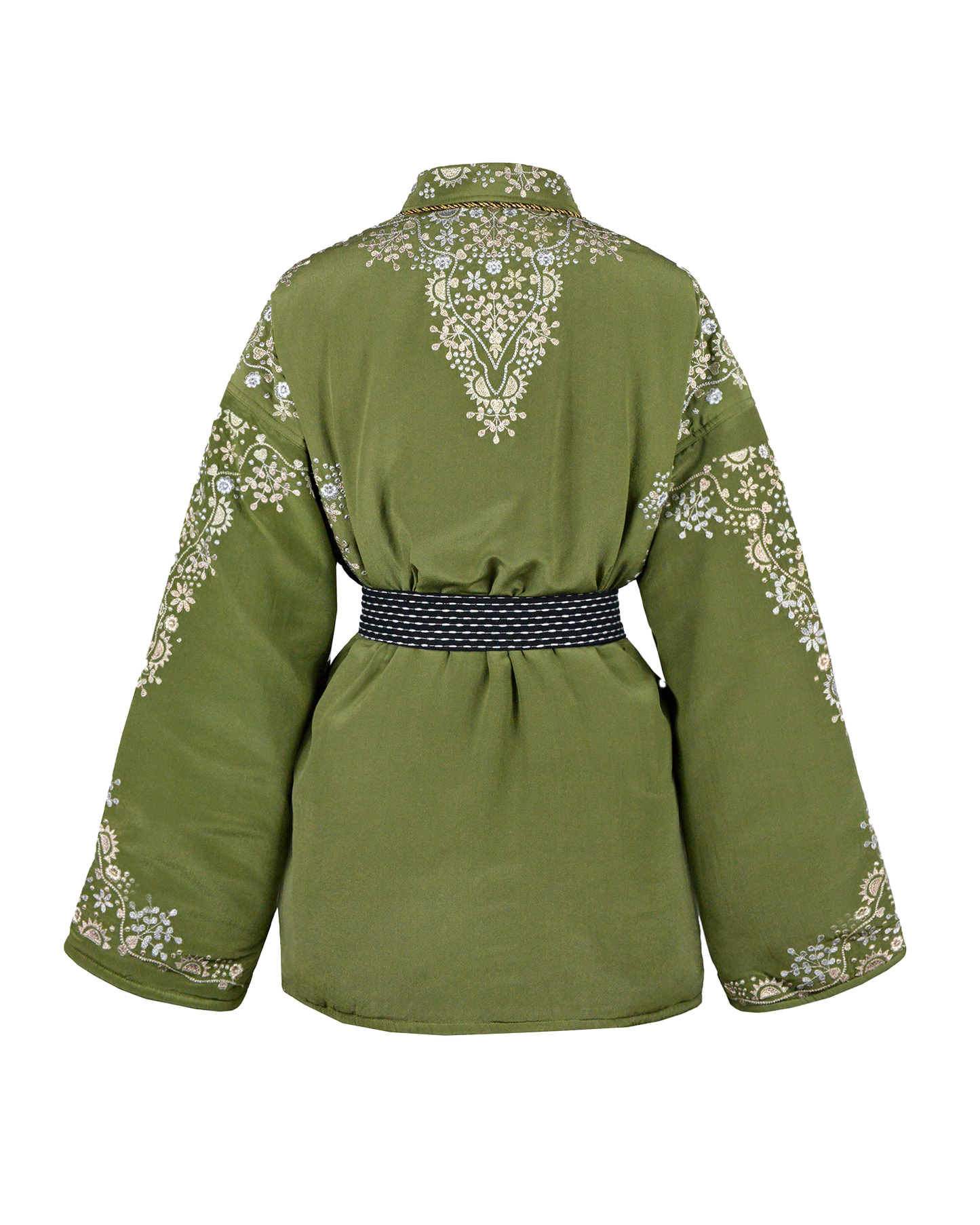 HOPE SILK KIMONO - KHAKI
